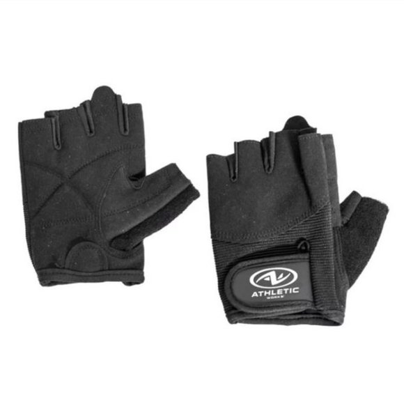 NEW Athletic Works Weightlifting Gloves Gym Workout Size M/L Half Finger - Picture 4 of 9
